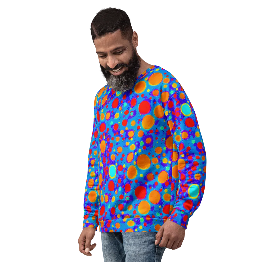 Chromatic Bubblebath on Sweatshirt — Left Front