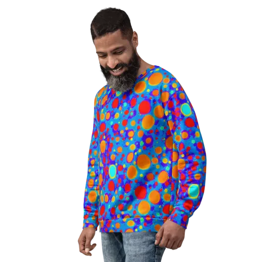 Chromatic Bubblebath on a Sweatshirt