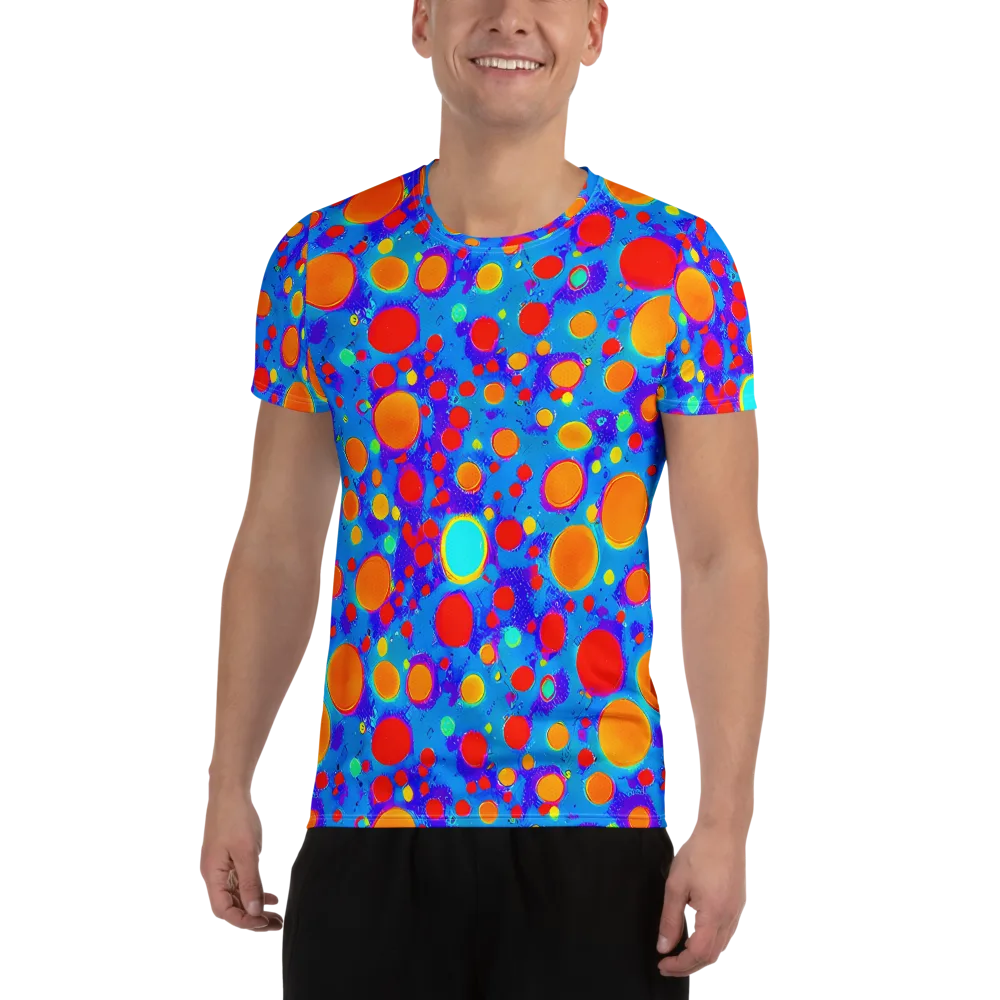 Chromatic Bubblebath on Men's Athletic T-Shirt — Front
