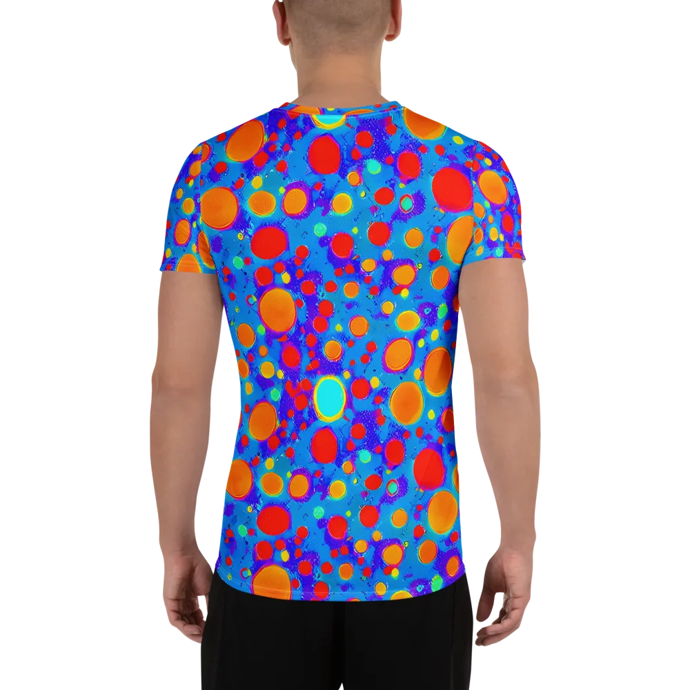 Chromatic Bubblebath on Men's Athletic T-Shirt — Back