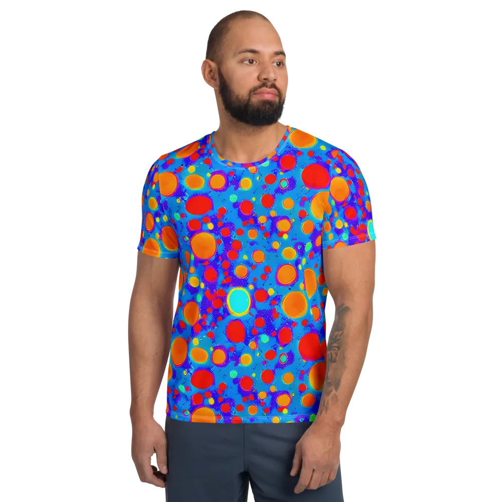 Chromatic Bubblebath on Men's Athletic T-Shirt — Front