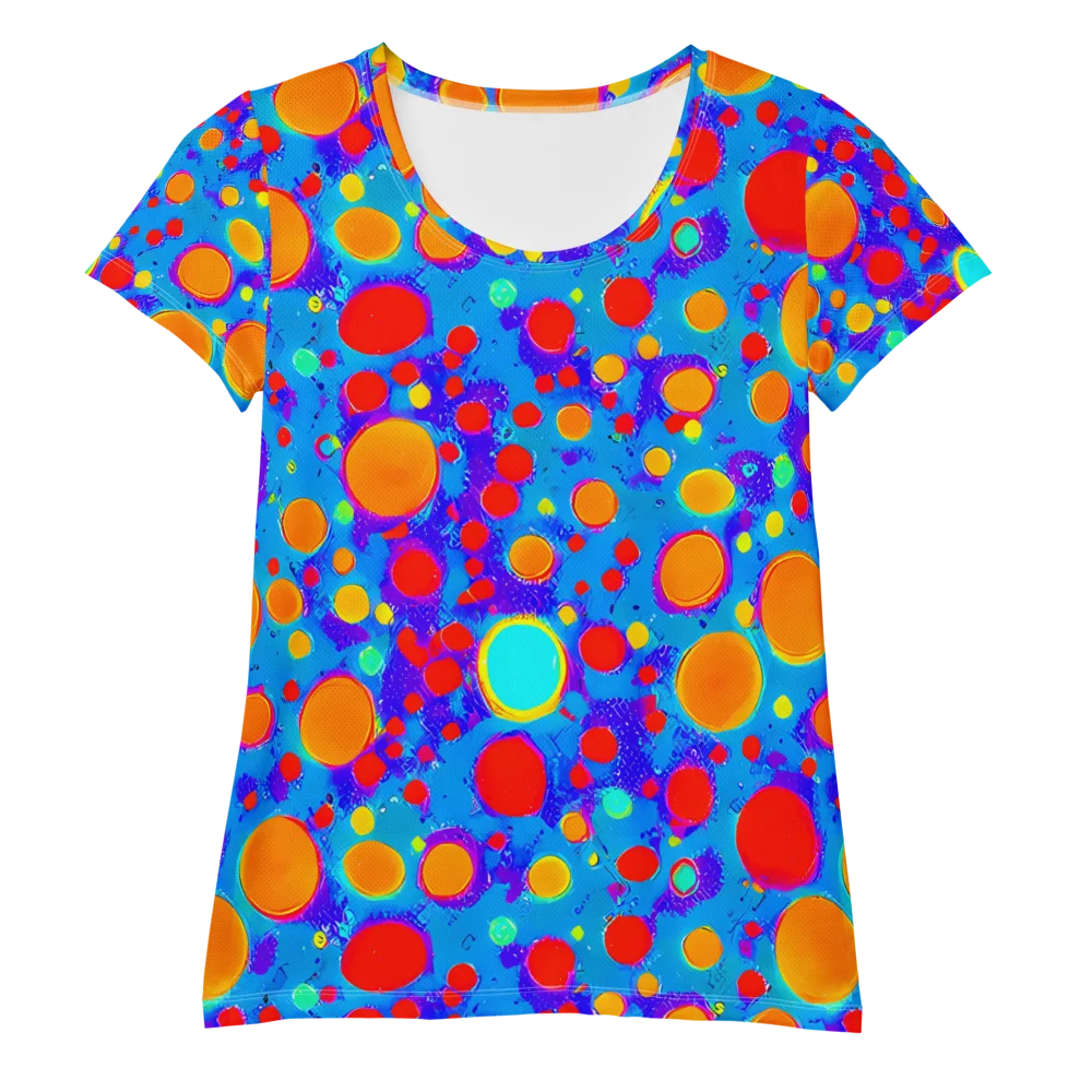 Chromatic Bubblebath on Women's Athletic T-Shirt — Front