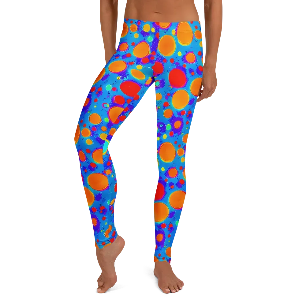Chromatic Bubblebath on Leggings — Front