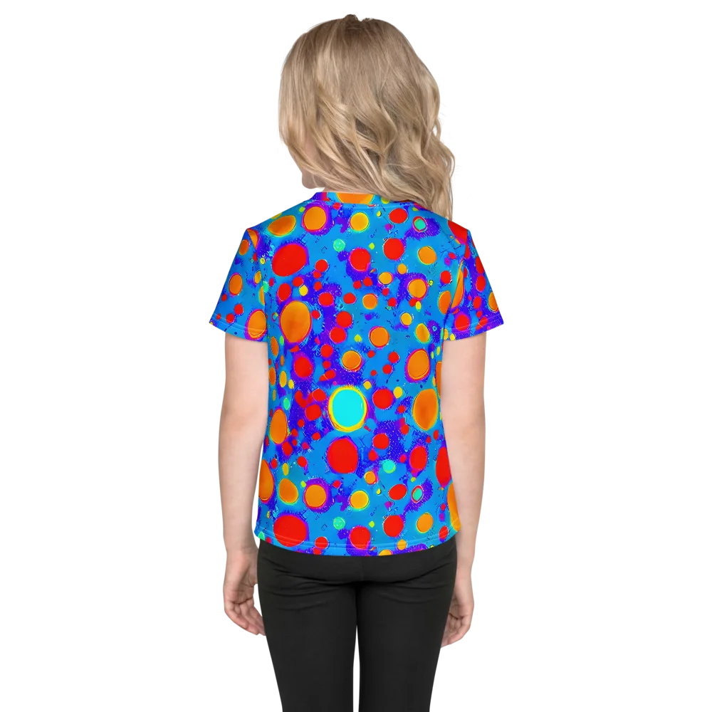 Chromatic Bubblebath on Kids Crew Neck T-Shirt — Back