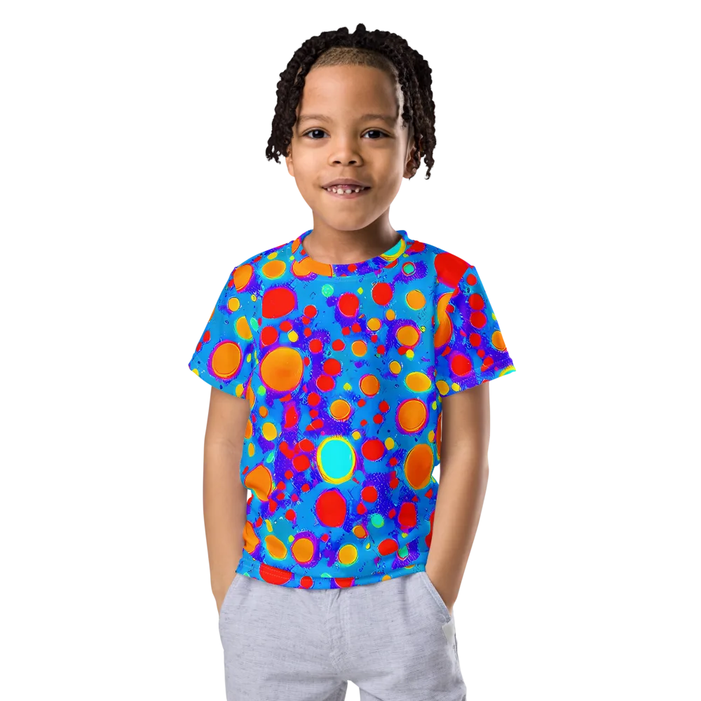 Chromatic Bubblebath on Kids Crew Neck T-Shirt — Front