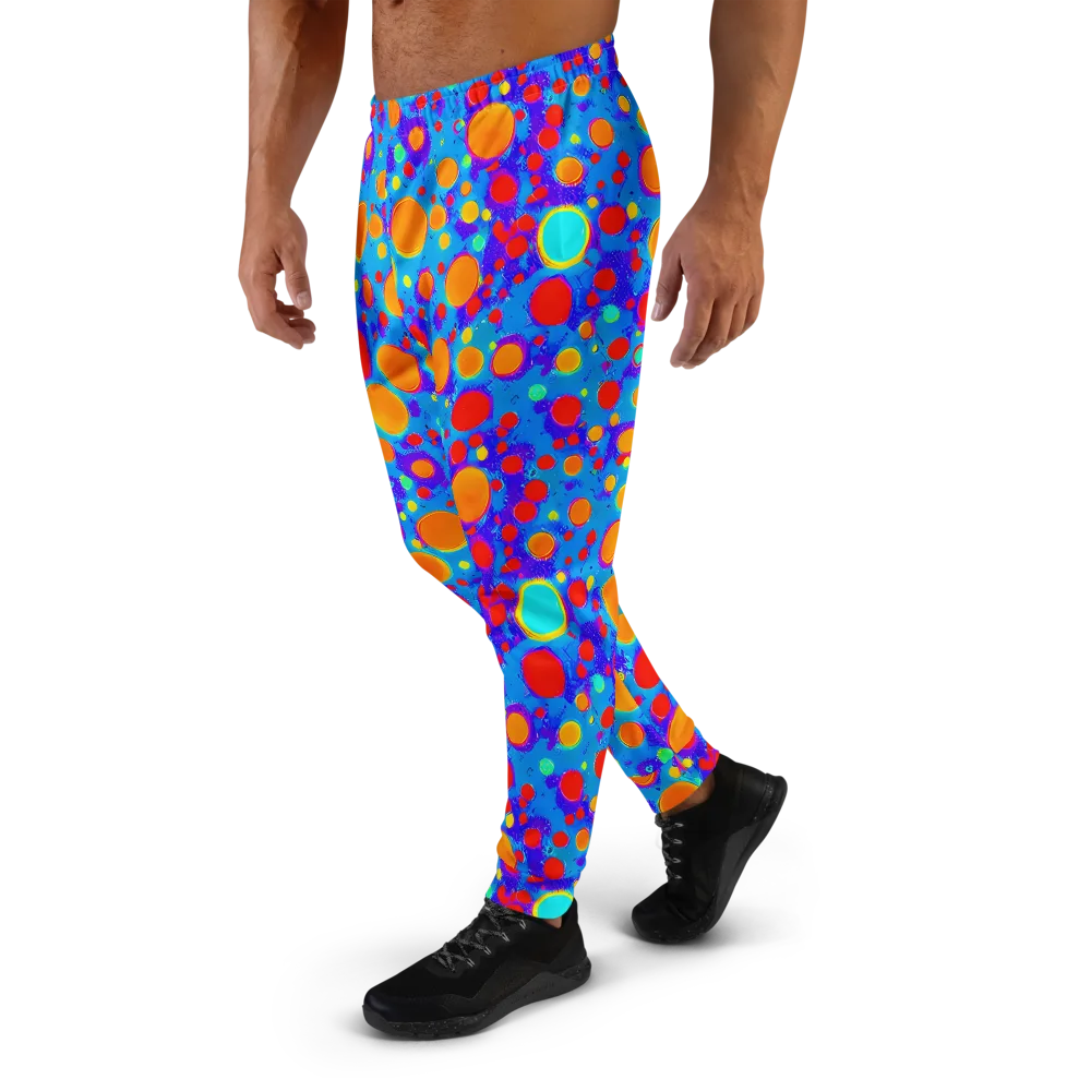 Chromatic Bubblebath on Men's Joggers — Left