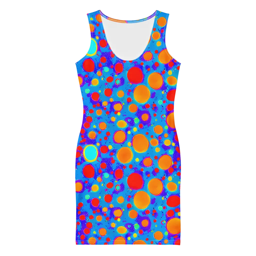 Chromatic Bubblebath on Bodycon Dress — Front