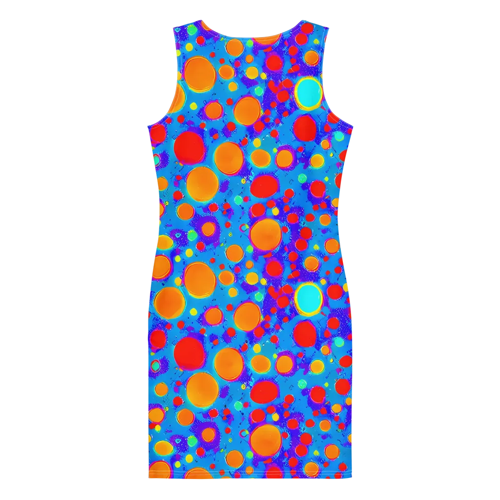 Chromatic Bubblebath on Bodycon Dress — Back