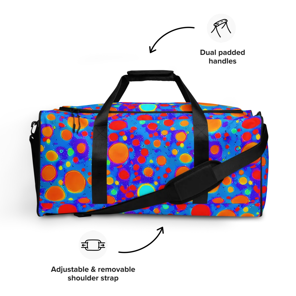 Chromatic Bubblebath on Duffle Bag — Front