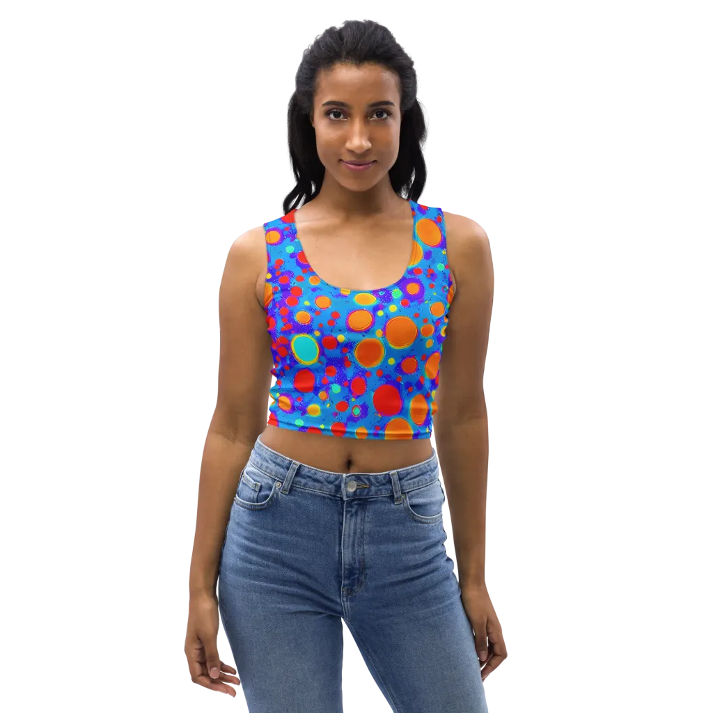 Chromatic Bubblebath on Crop Top — Front