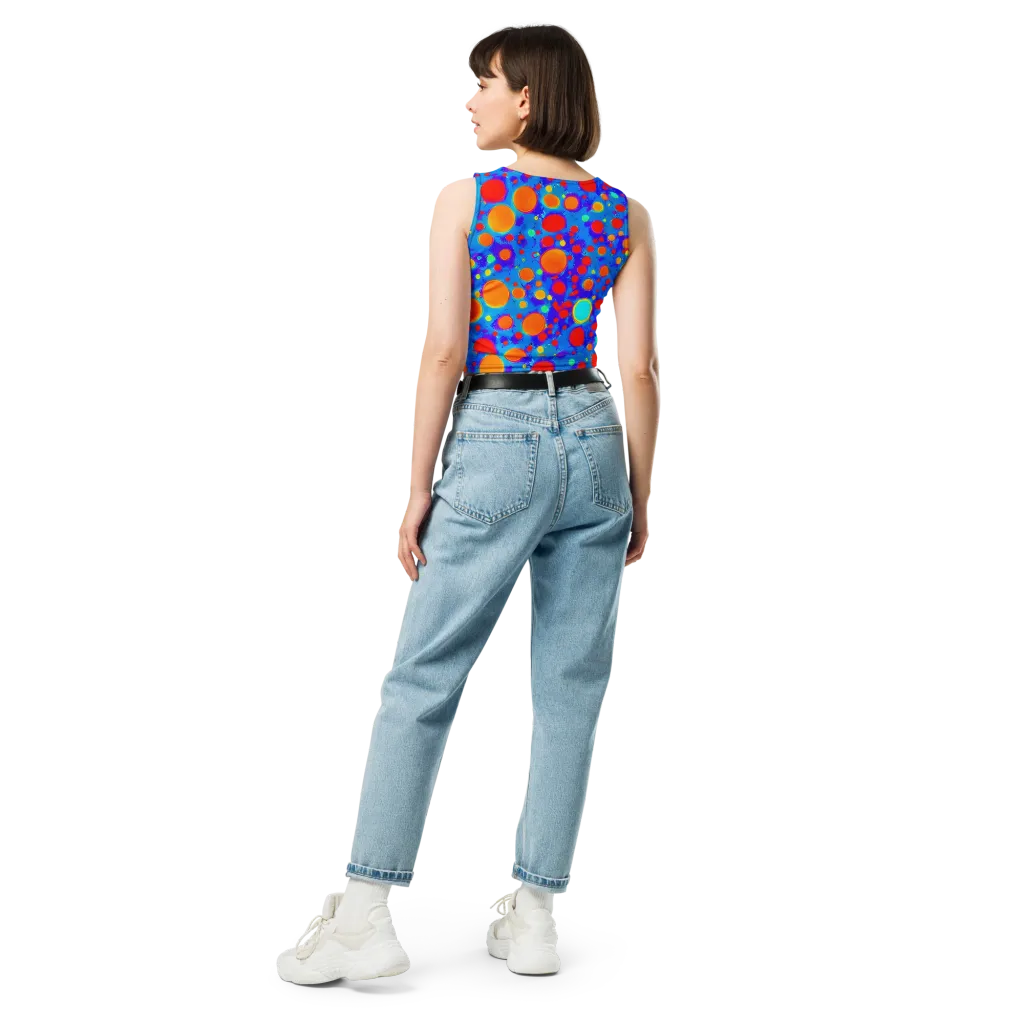 Chromatic Bubblebath on Crop Top — Back