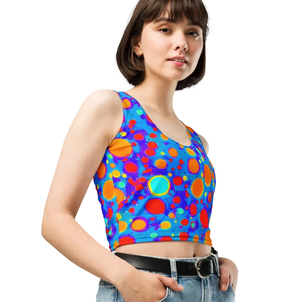 Chromatic Bubblebath on Crop Top — Right Front