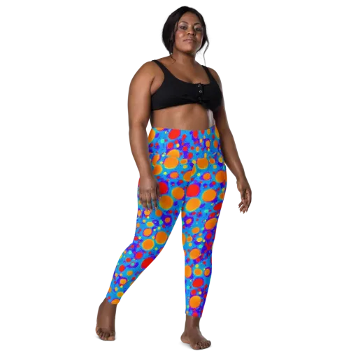 Chromatic Bubblebath on a Leggings with Pockets