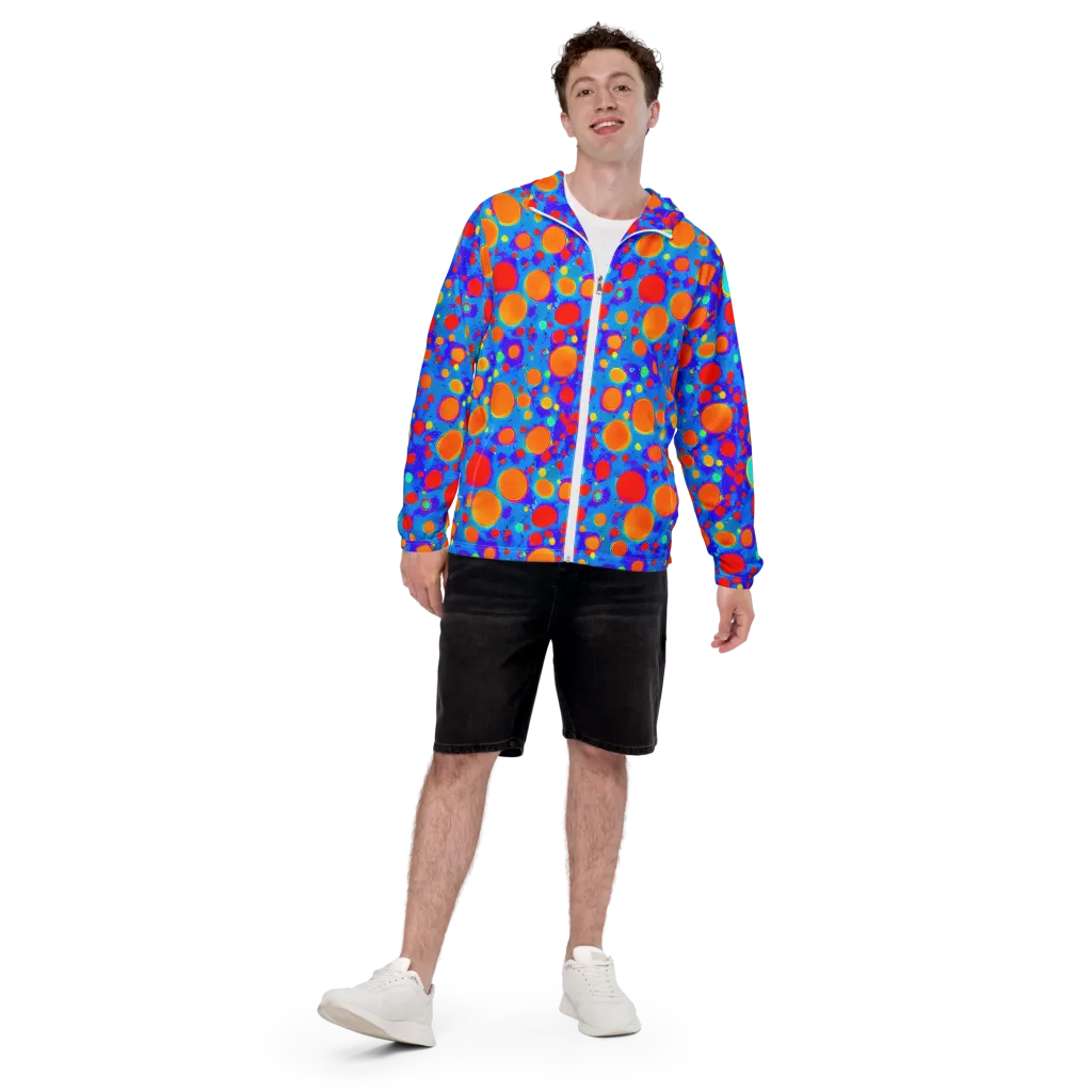 Chromatic Bubblebath on Men's Windbreaker — Front