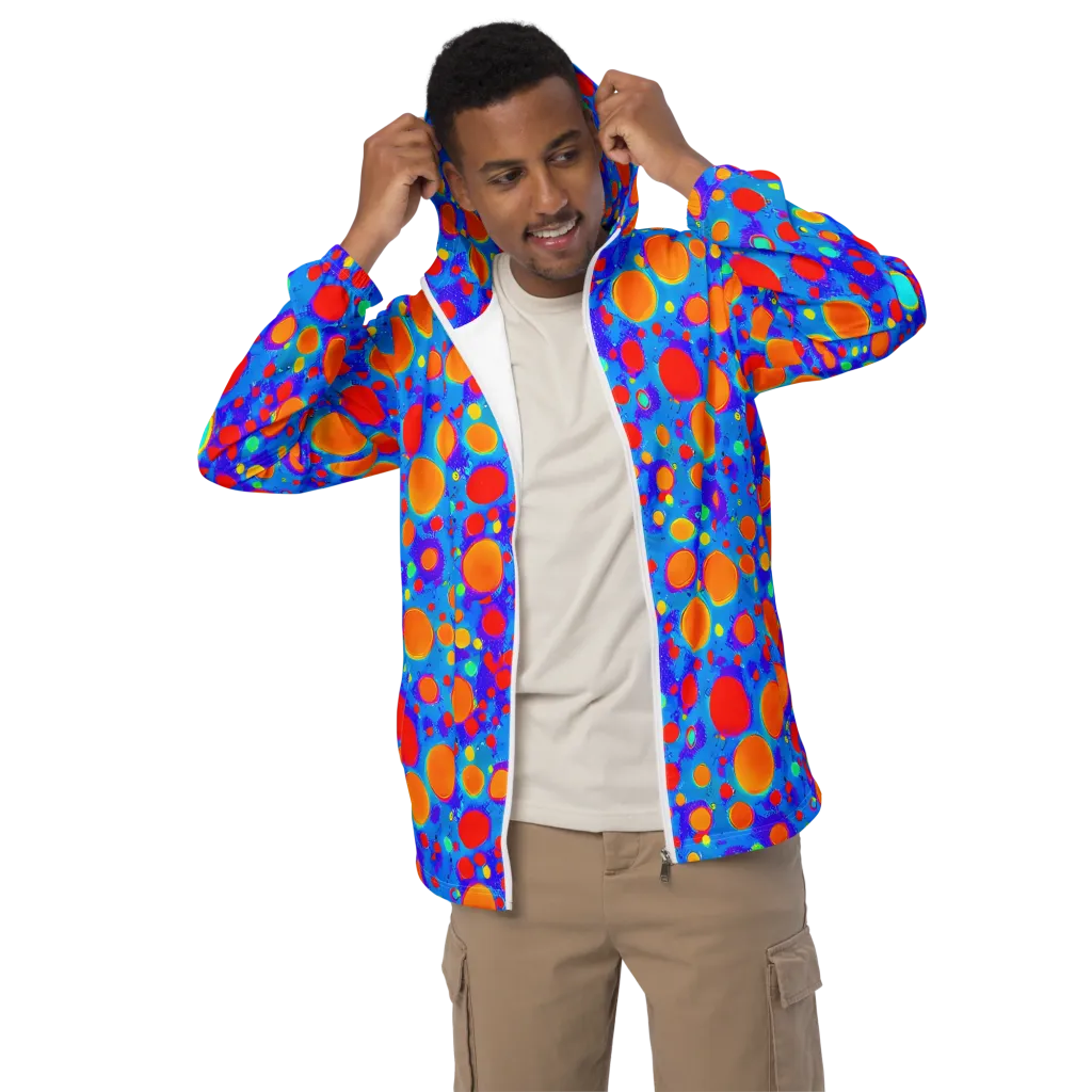 Chromatic Bubblebath on Men's Windbreaker — Front