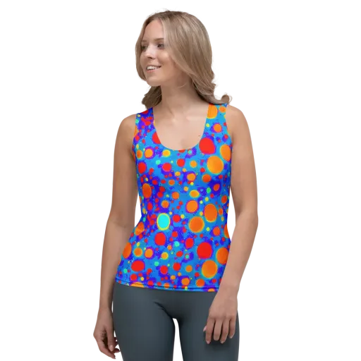 Chromatic Bubblebath on a Women's Tank Top