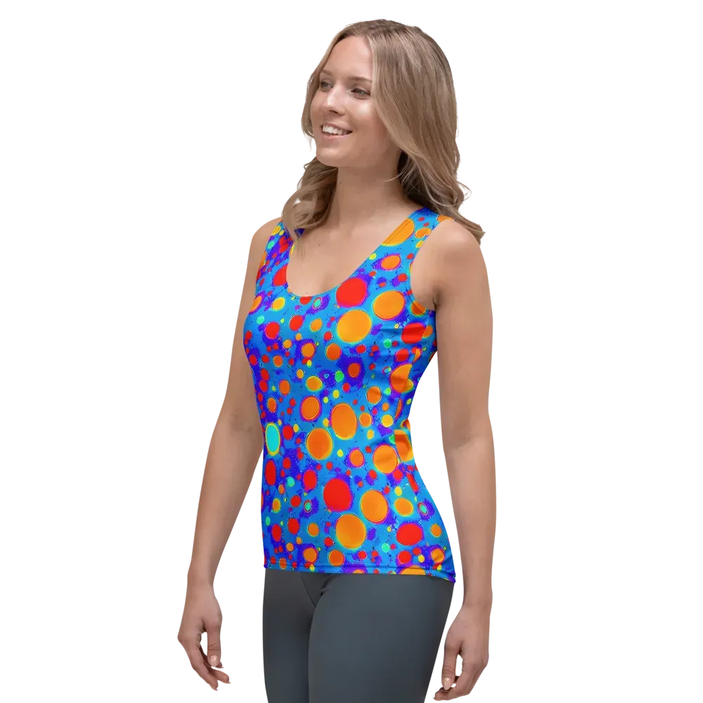 Chromatic Bubblebath on Women's Tank Top — Left Front