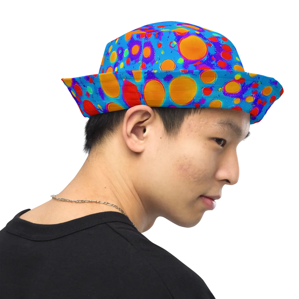 Chromatic Bubblebath on Reversible Bucket Hat — Right Outside
