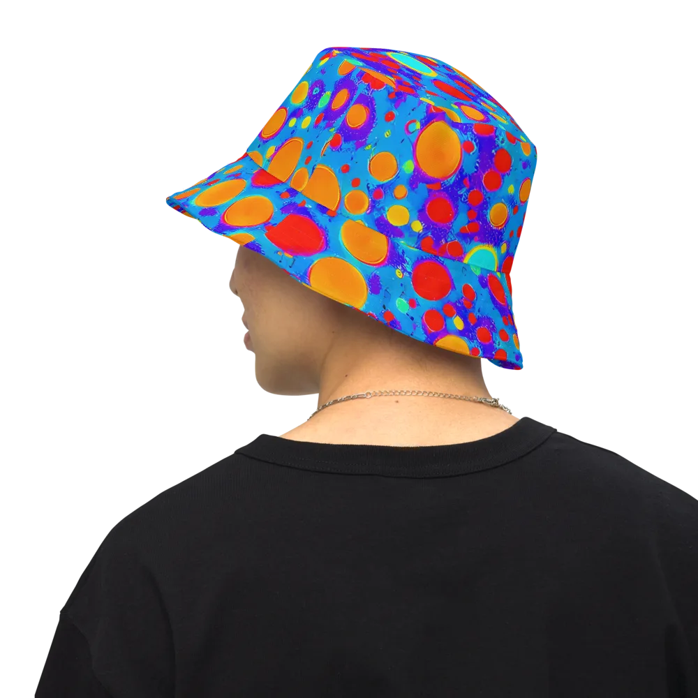 Chromatic Bubblebath on Reversible Bucket Hat — Back Inside
