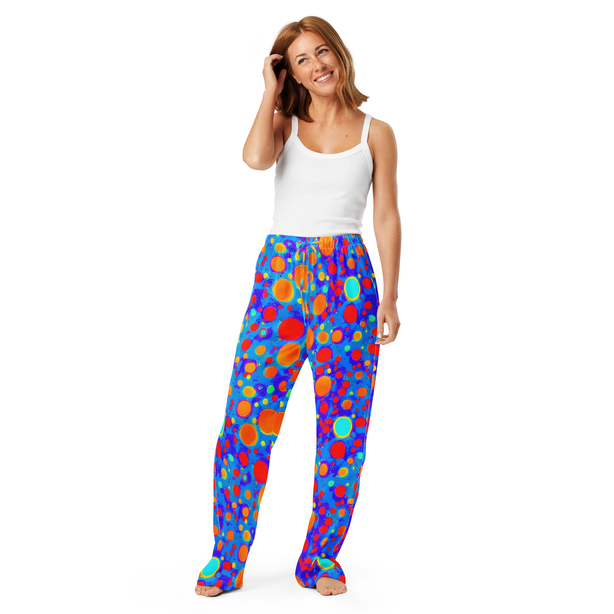 Chromatic Bubblebath on Women's Pajama Pants — Front