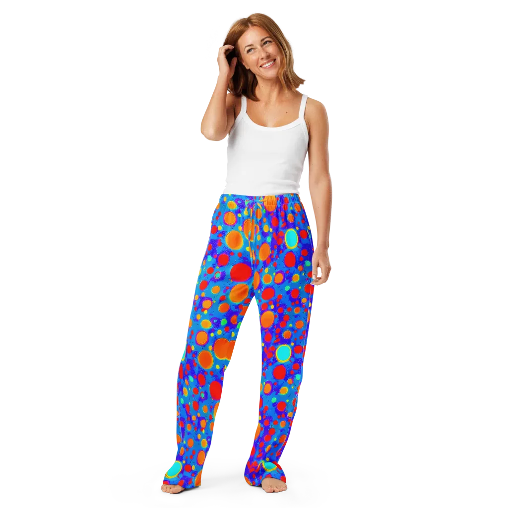 Chromatic Bubblebath on Women's Pajama Pants — Front