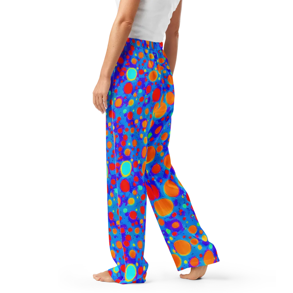 Chromatic Bubblebath on Women's Pajama Pants — Left