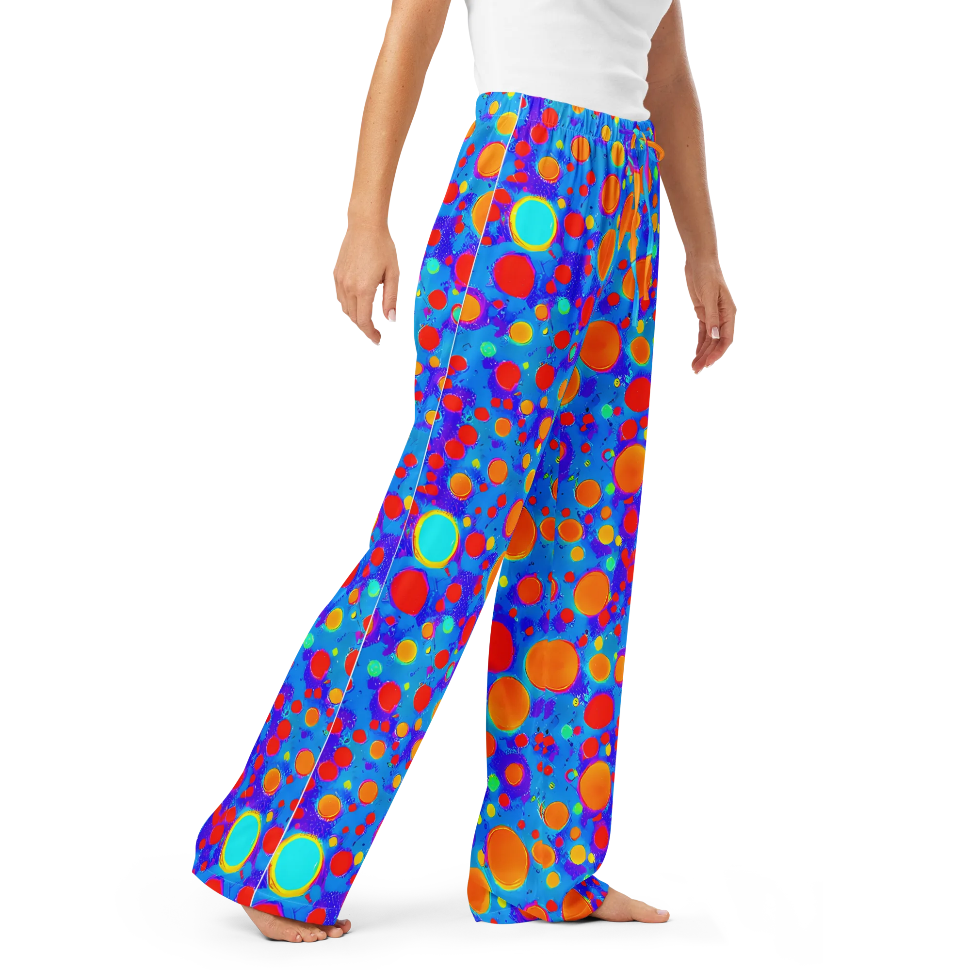 Chromatic Bubblebath on Women's Pajama Pants — Right Front