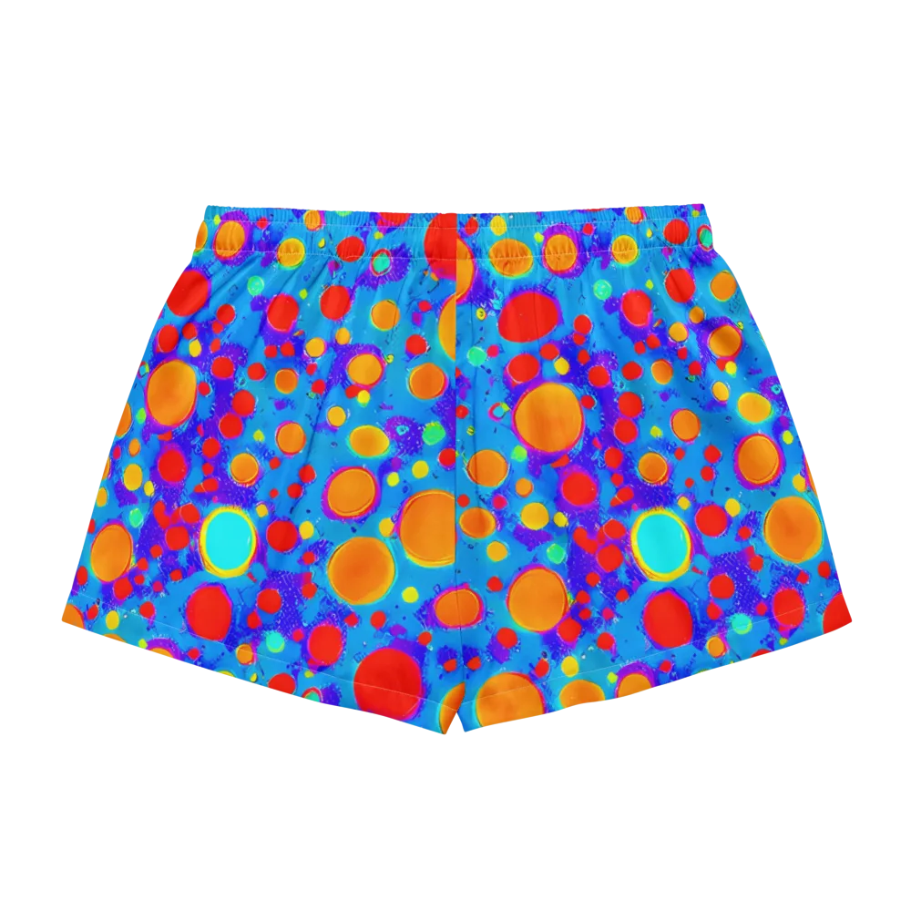 Chromatic Bubblebath on Women's Pajama Shorts — Back
