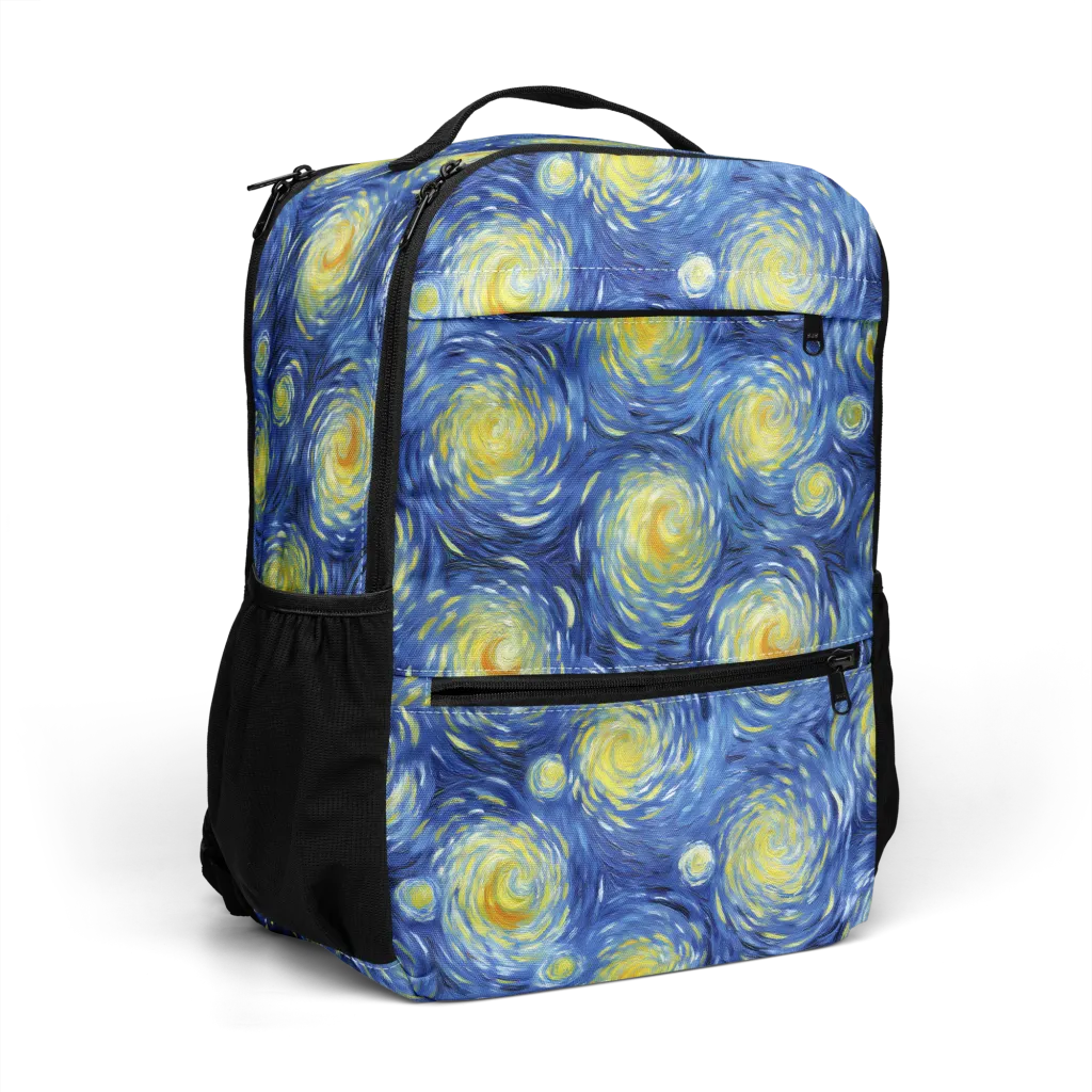 Celestial Whirl on Utility Backpack — Right Front