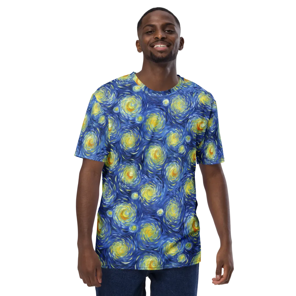 Celestial Whirl on Men's Crew Neck T-Shirt — Front