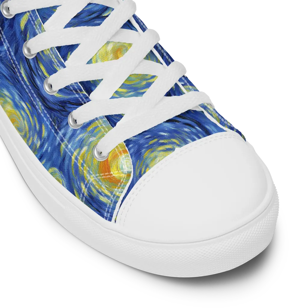 Celestial Whirl on Men's High Top Canvas Shoes — Product details