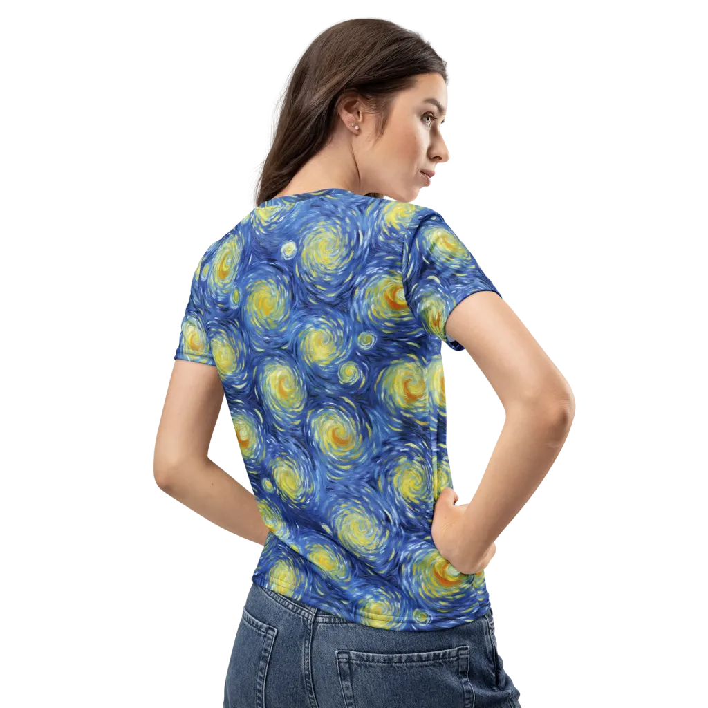 Celestial Whirl on Women's Crew Neck T-Shirt — Back