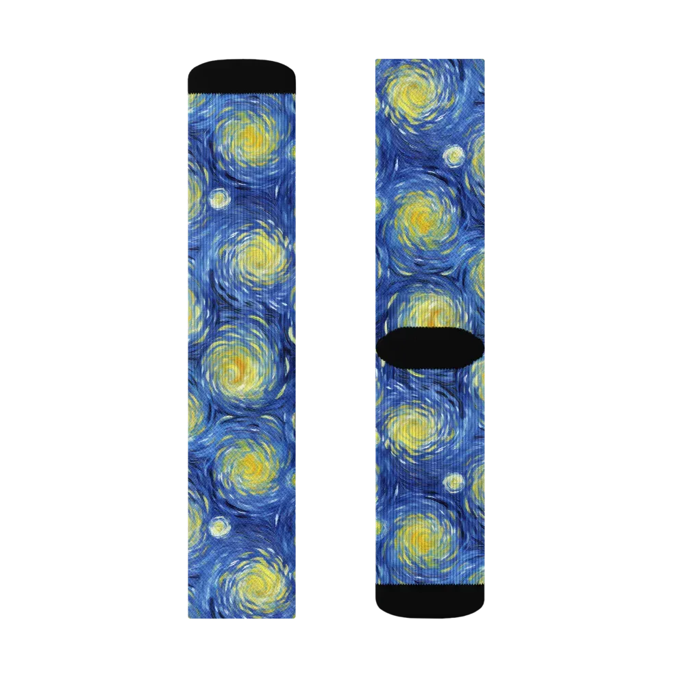 Celestial Whirl on Socks — Right Sock