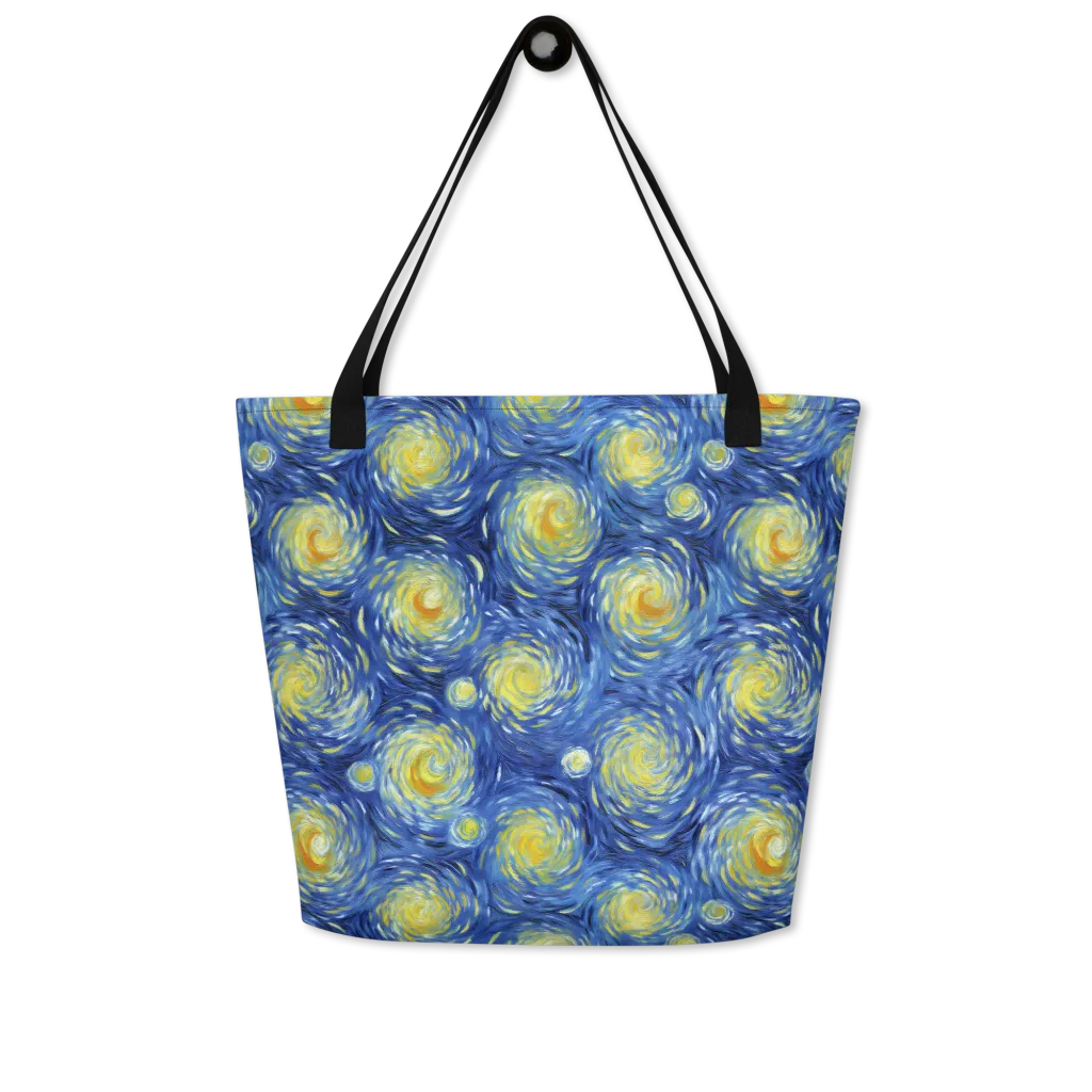 Celestial Whirl on Large Tote Bag W/ Pocket — Front