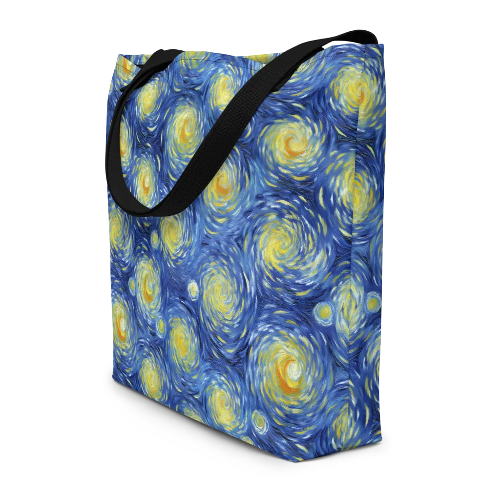 Celestial Whirl on Large Tote Bag W/ Pocket — Front