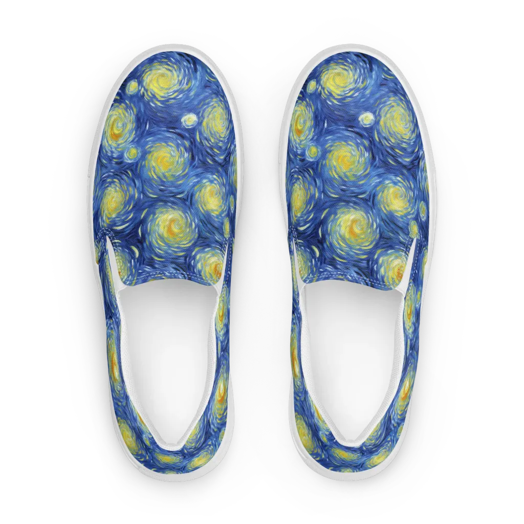 Celestial Whirl on Women's Slip-On Canvas Shoes — Front