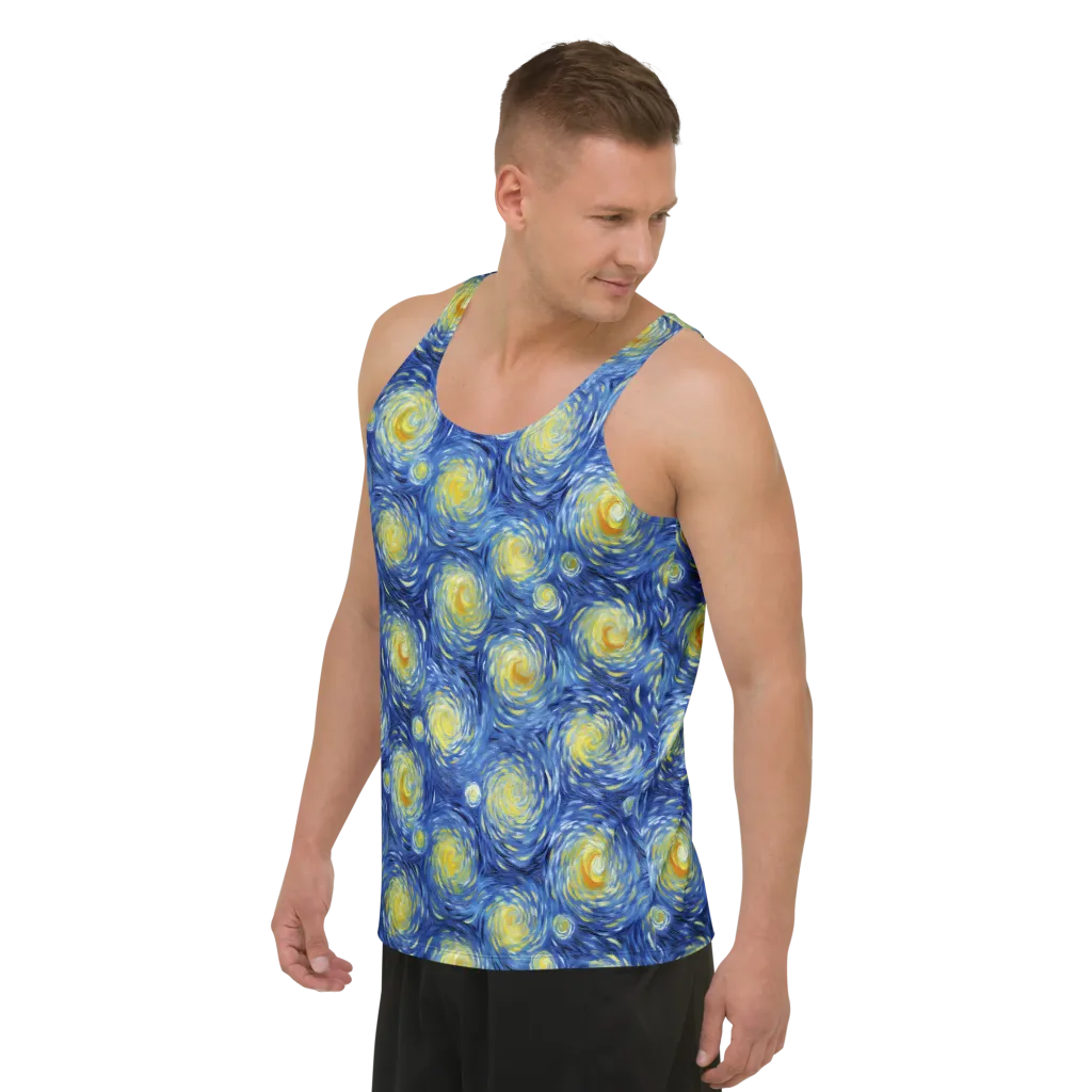Celestial Whirl on Men's Tank Top — Left Front