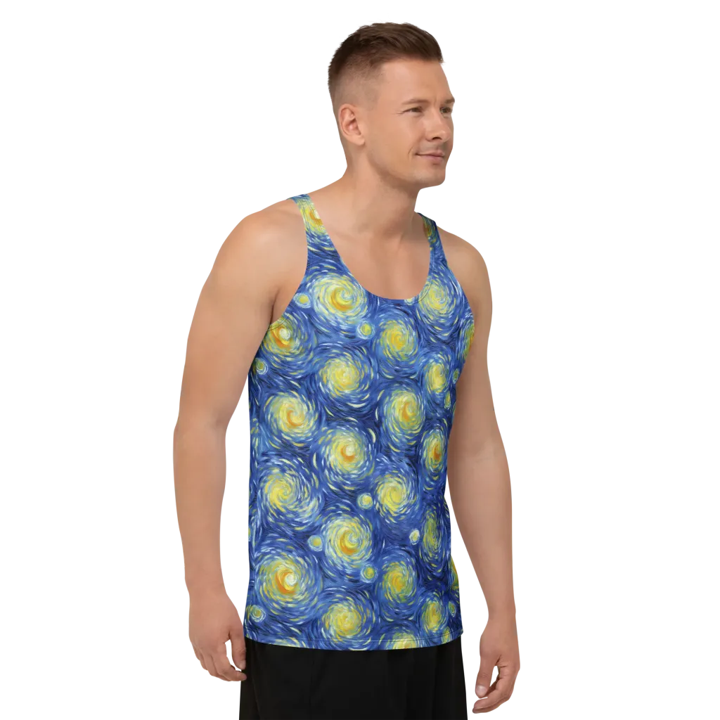 Celestial Whirl on Men's Tank Top — Right Front