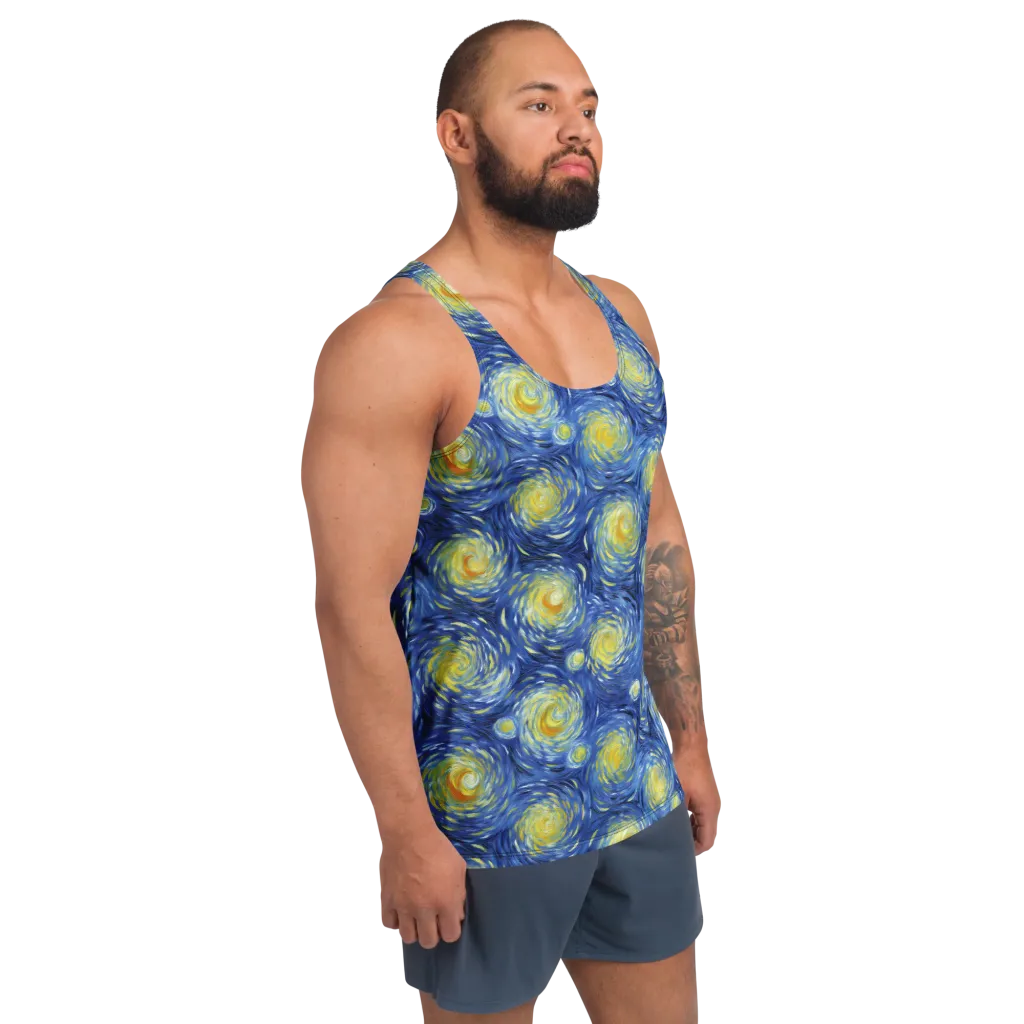 Celestial Whirl on Men's Tank Top — Right Front