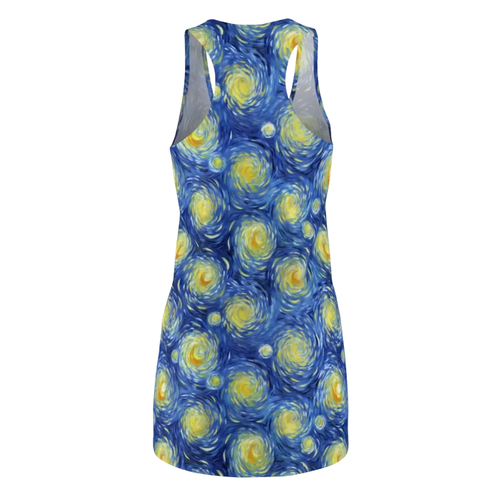Celestial Whirl on Racerback Dress — Back