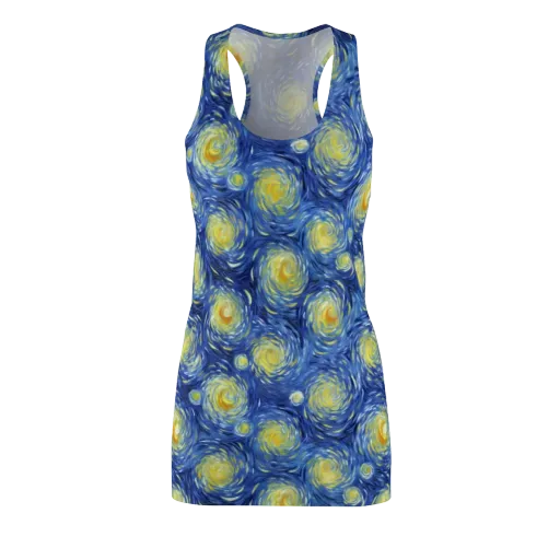 Celestial Whirl on a Racerback Dress