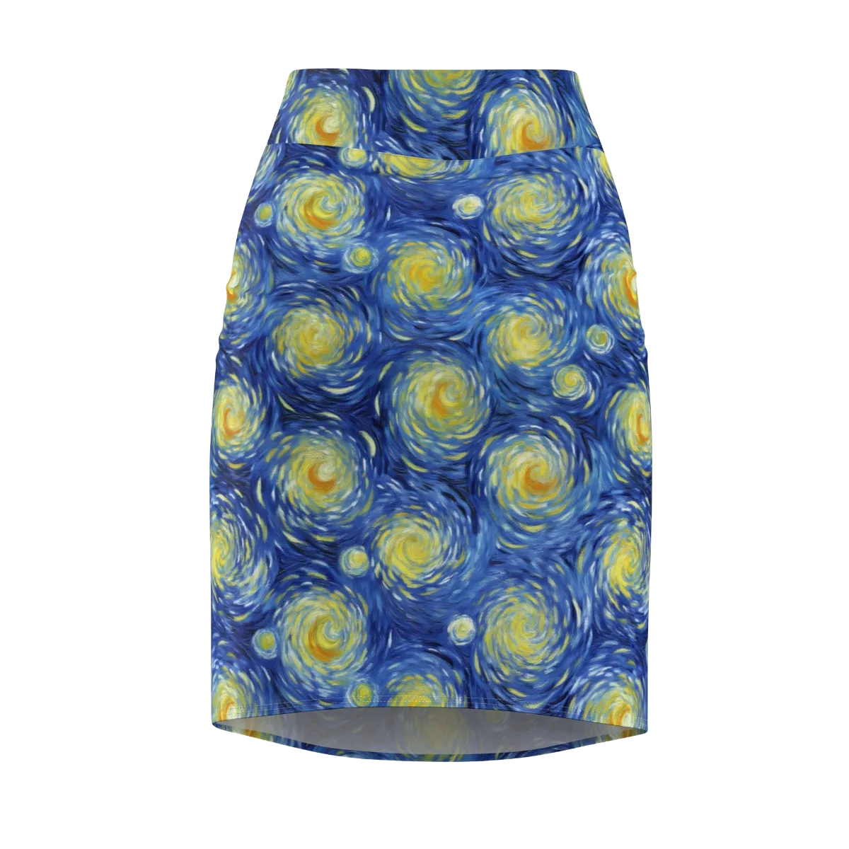 Celestial Whirl on Pencil Skirt — Front