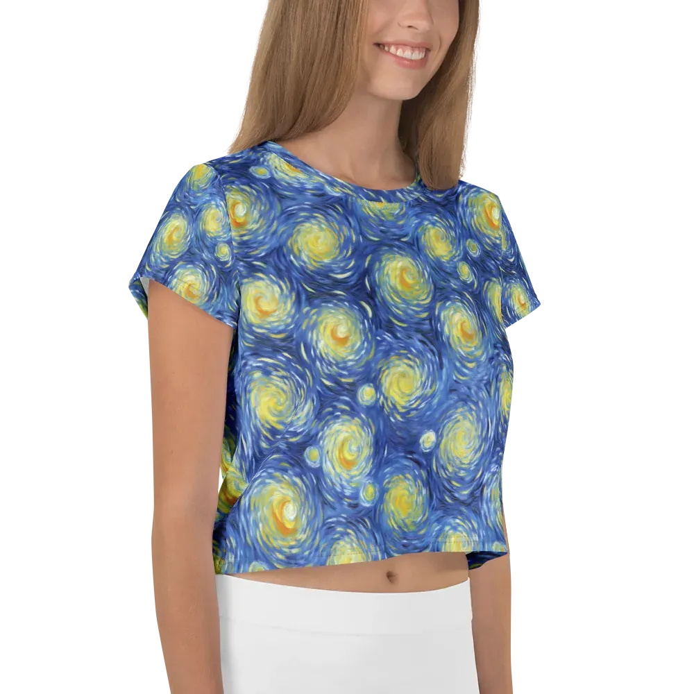 Celestial Whirl on Crop Tee — Right