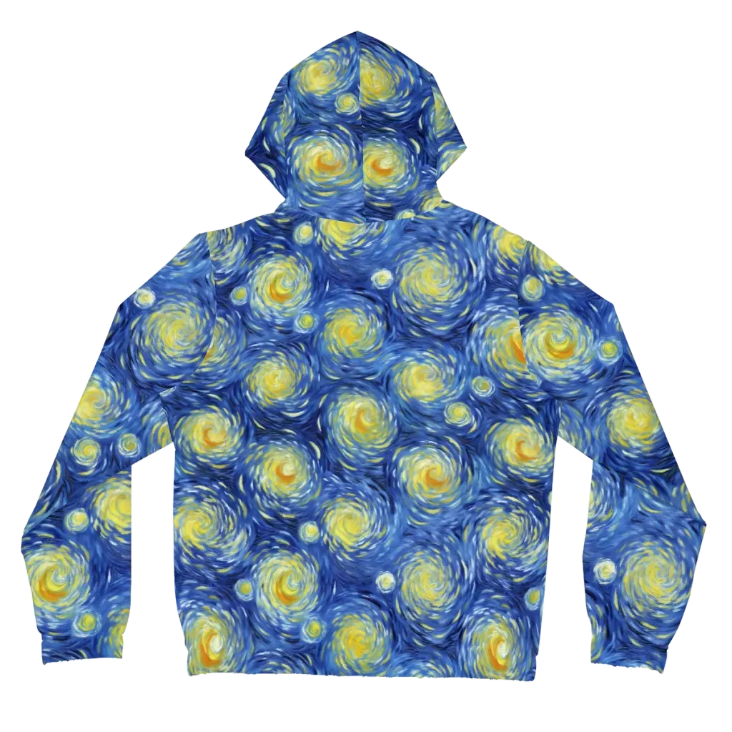 Celestial Whirl on Women's Full-Zip Hoodie — Back