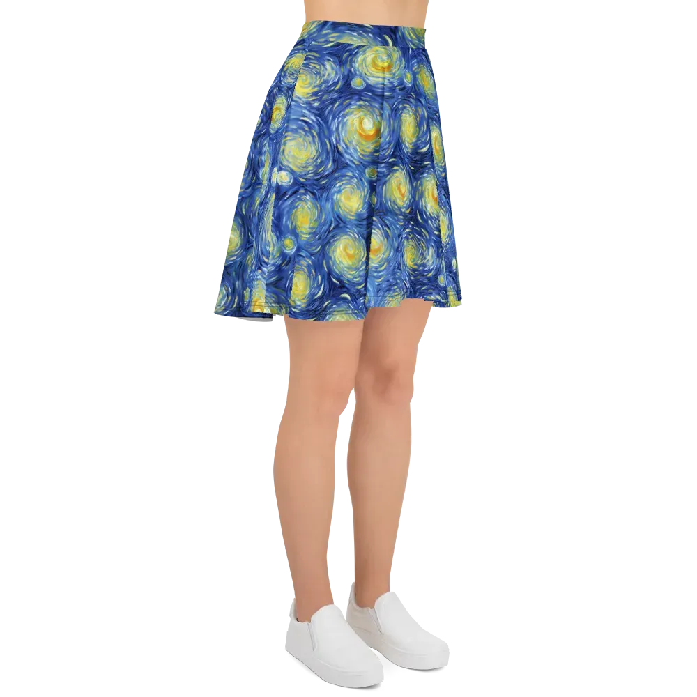 Celestial Whirl on Skater Skirt — Right