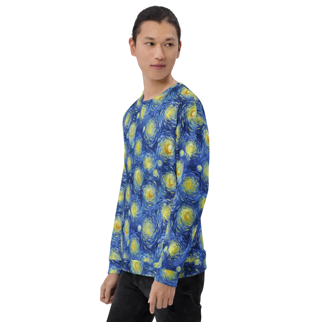 Celestial Whirl on Sweatshirt — Left Front