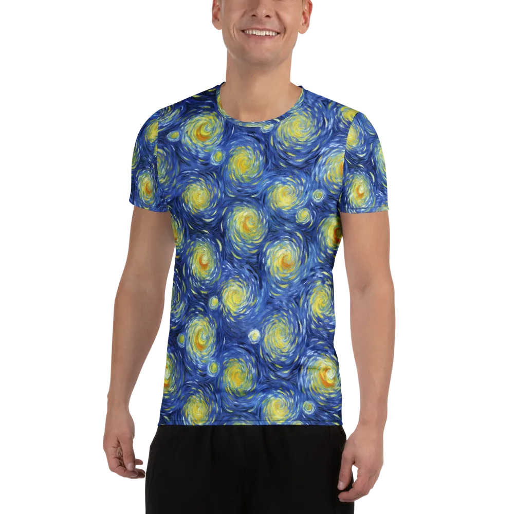 Celestial Whirl on Men's Athletic T-Shirt — Front