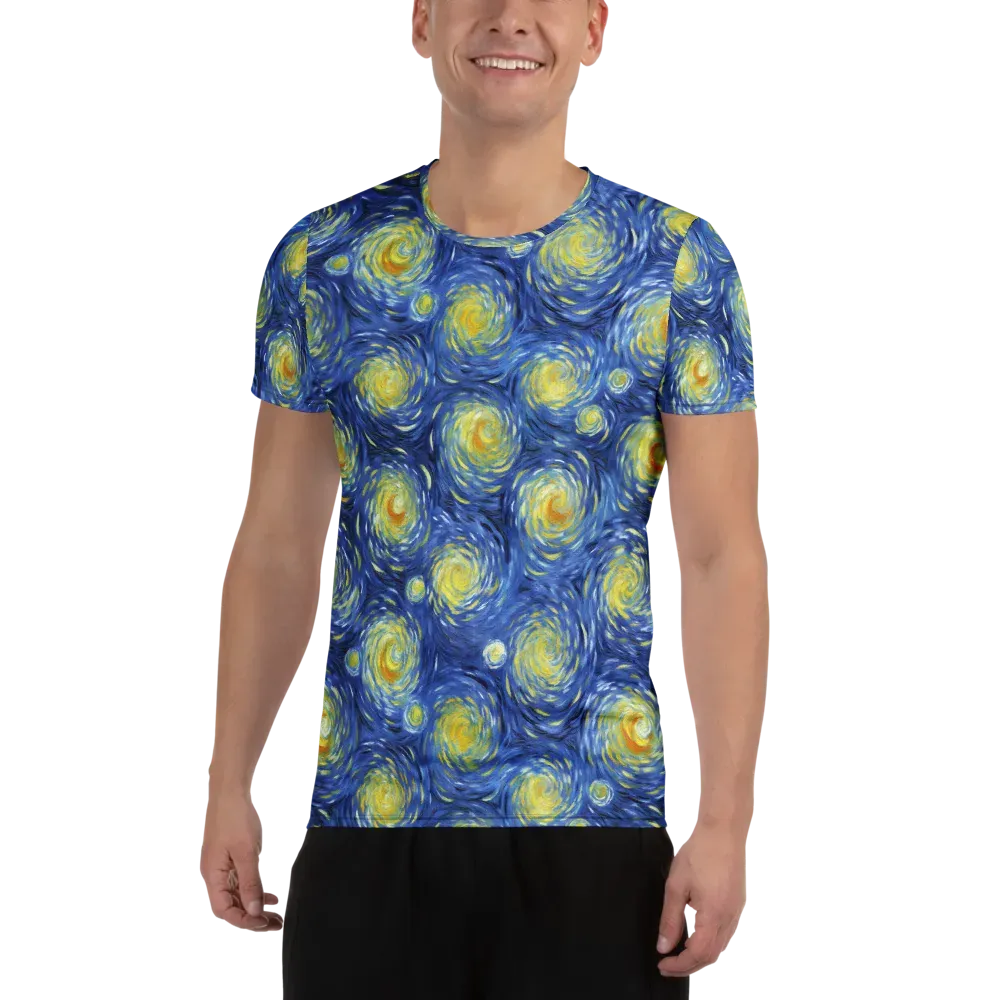 Celestial Whirl on Men's Athletic T-Shirt — Front