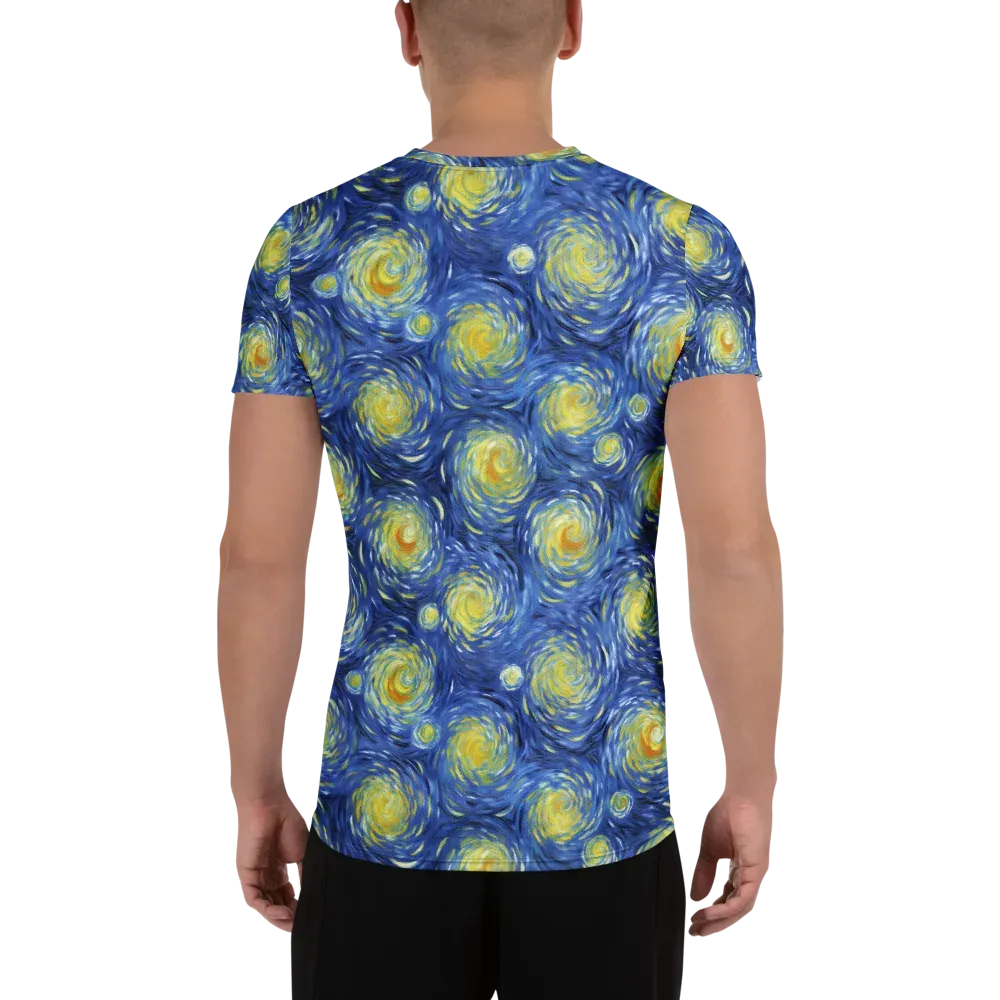 Celestial Whirl on Men's Athletic T-Shirt — Back