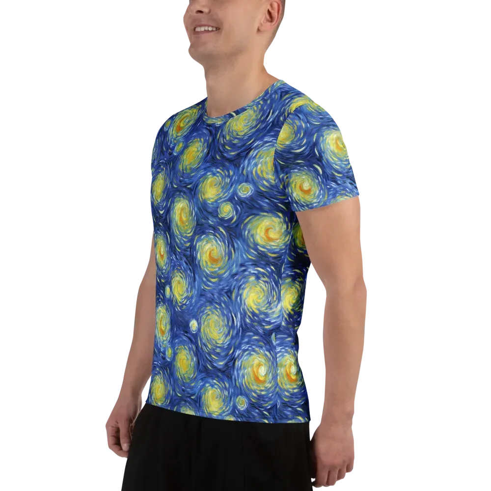 Celestial Whirl on Men's Athletic T-Shirt — Left
